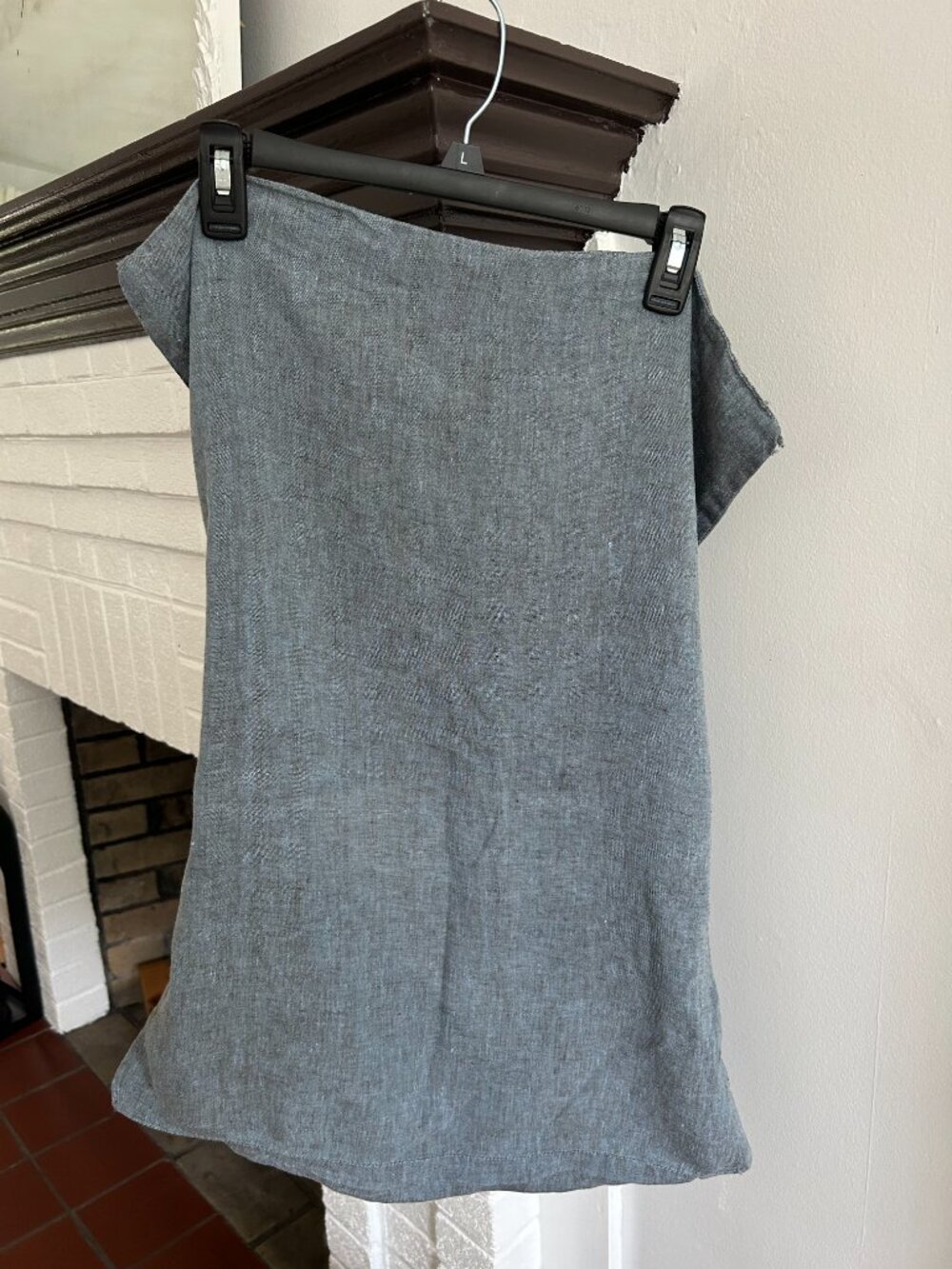 West Elm Linen Blue Pillow Cases (2)